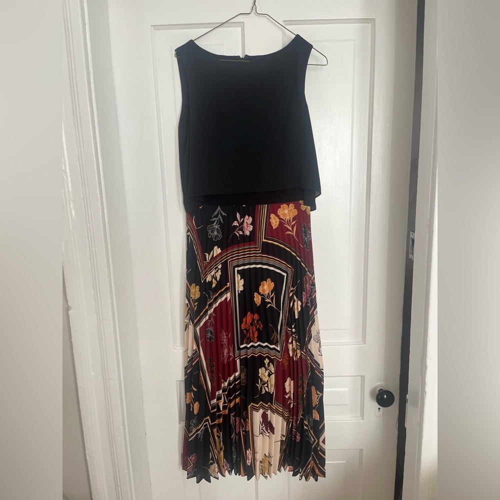 Joseph Ribkoff women’s lined dress with printed skirt